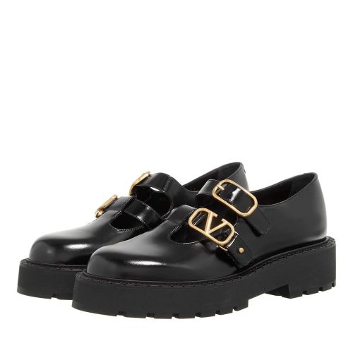 Valentino Garavani Loafers – Mary Jane Vlogo in zwart