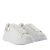 Alexander McQueen Low-Top Sneakers – Oversized Sneakers – Leather – White/Silver in wit