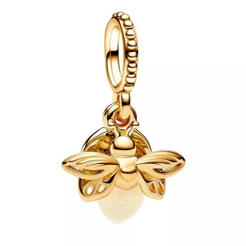 Pandora Charms – Firefly 14k gold-plated dangle with photoluminesce in yellow