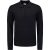 No Excess Pullover polo half zip black