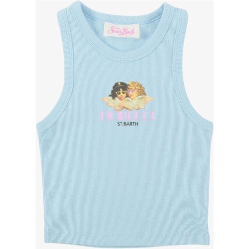 Saint Barth Meisjes top rib angels fiorucci blauw