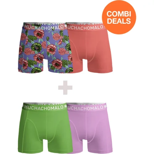 Muchachomalo Heren 2+2-pack boxershorts print