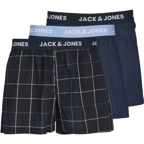 Jack & Jones Heren wijde boxershorts jacjackson donkerblauw 3-pack