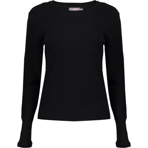 Geisha 42611-41 999 t-shirt rib long sleeves black