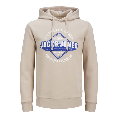 2-hals sweatshirt met capuchon en logo Jack & Jones