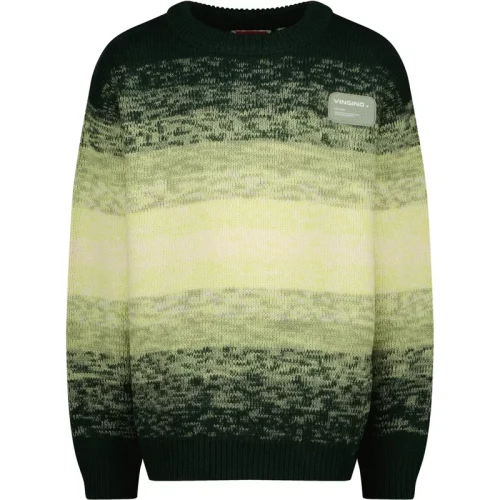 Vingino Jongens gebreide sweater moss boxy fit key lime