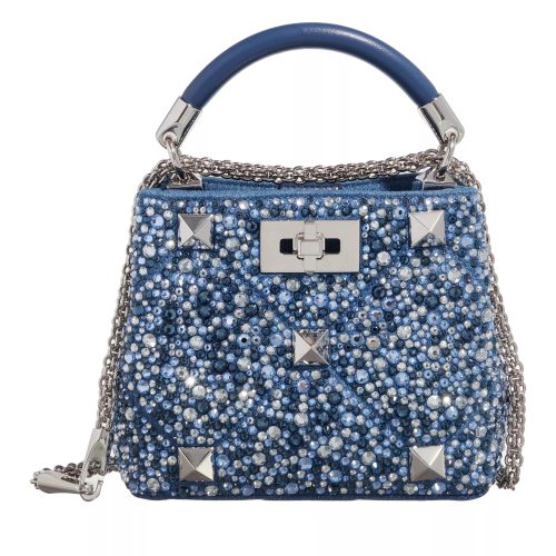 Valentino Garavani Satchels – Casual Style Denim Studded Bag in blauw