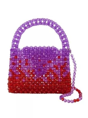 Germanier Shoppers – Ss23bg01 Hobo Bag – Purple/Red – Pearl in paars