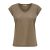 Vrouwen v-hals lurex t-shirt Only Silvery