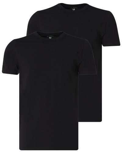 J.C. RAGS Basic Heren T-shirt KM 2-pack