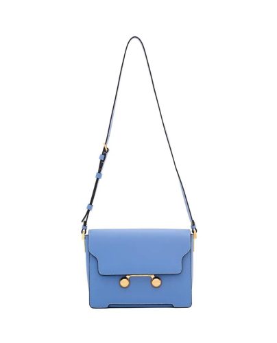 Marni Hobo bags – Medium Leather Shoulder Bag in blauw