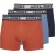 Jack & Jones Heren boxershorts trunks jacmarco oranje/blauw 3-pack