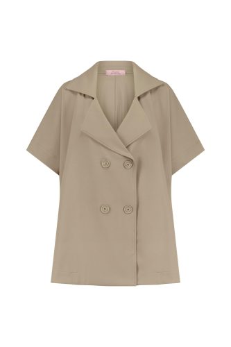 Studio Anneloes Loren Bonded Trenchcoat 12283 Zomerjassen 2200 Latte