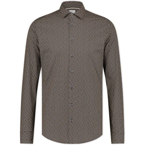 Blue Industry Stretch cotton grafisch shirt