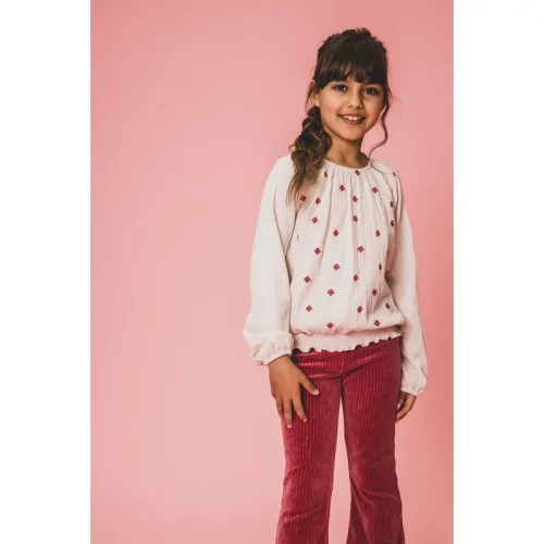 Looxs Revolution Blouse krinkel jersey voor meisjes in de kleur