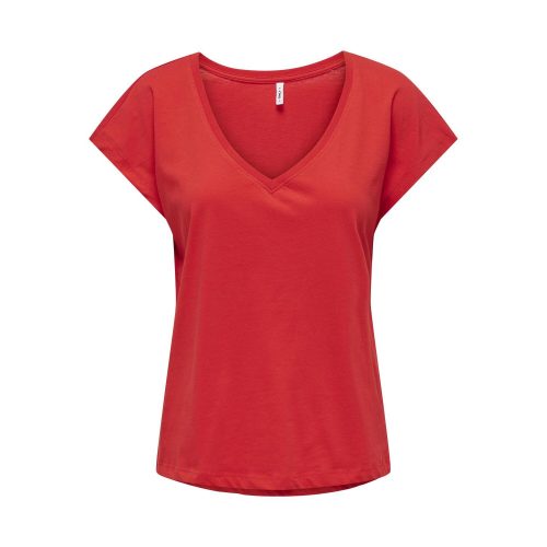 Dames-T-shirt met v-hals Only Winnie