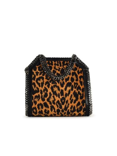 Stella McCartney Shoppers – ‘Falabella’ Mini Bag In Multicolor Jacquard in bruin