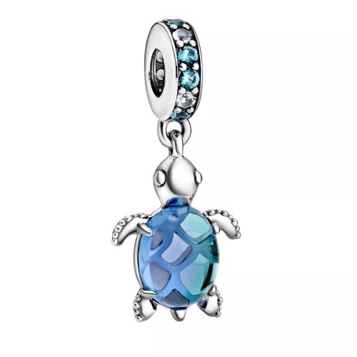 Pandora Charms – Meeresschildkröte Murano-Glas Charm-Anhänger in silver