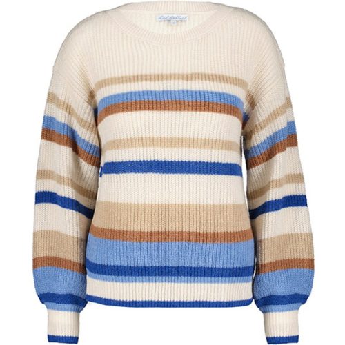 Red Button Sweater srb4320 sammy stripe sky blue