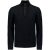 No Excess Pullover half zipper and button sol black