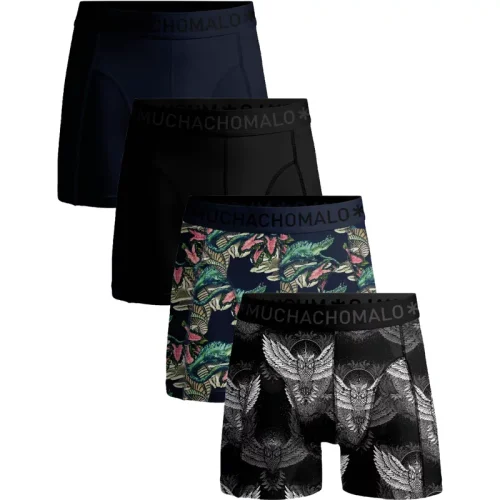 Muchachomalo Heren 4-pack boxershorts print/effen