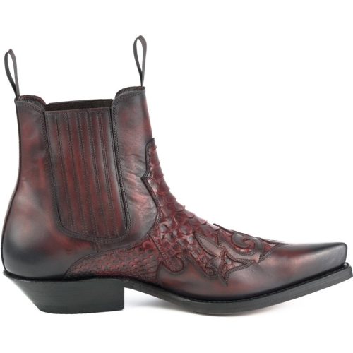 Mayura Boots Cowboy laarzen rock-2500-vacuno / rojo-negro