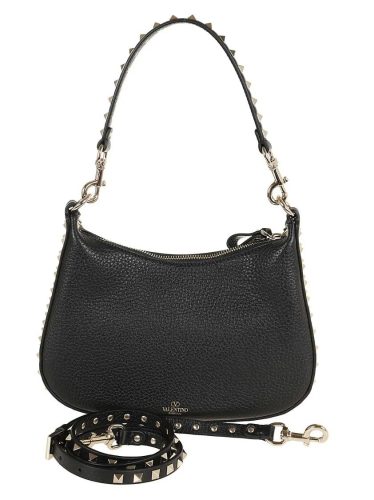 VALENTINO Shoppers – Small Hobo Rockstud in zwart