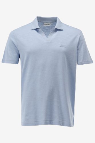 Calvin klein poloshirt cotton linen open