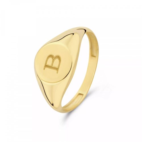 Isabel Bernard Ringen – Le Marais Lauren 14 Karat Signet Ring Letter B in gold