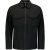 No Excess Overshirt zip closure stretch black