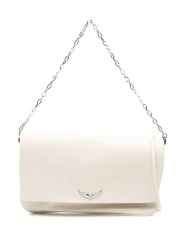 Zadig & Voltaire Clutches – Large Rock Eternal Clutch Bag in beige