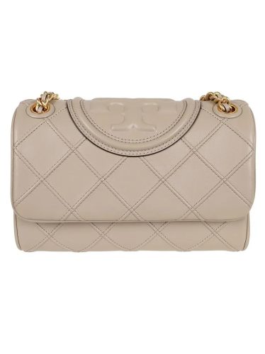 Tory Burch Shoppers – Fleming Soft Small Convertible Shoulder Bag in beige