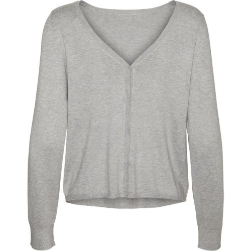 Vero Moda vmglory ls v-neck 2way cardigan ga 10310527 light grey melange