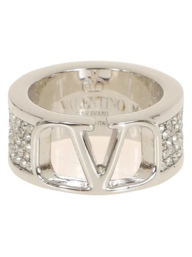 VALENTINO Ringen – Vlogo Signature Strass Ring in silver