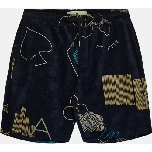 Anerkjendt Aklt jan frotte aop shorts 901599 sky captain