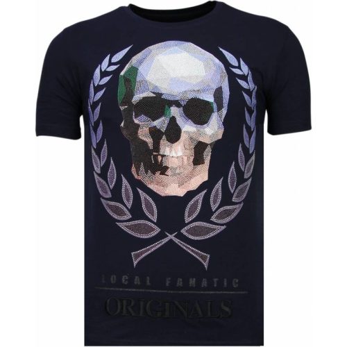 Local Fanatic Skull originals rhinestone t-shirt