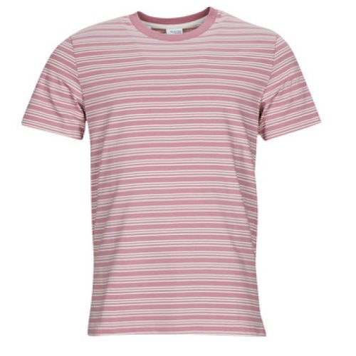 T-shirt Korte Mouw Selected SLHANDY STRIPE SS O-NECK TEE W”