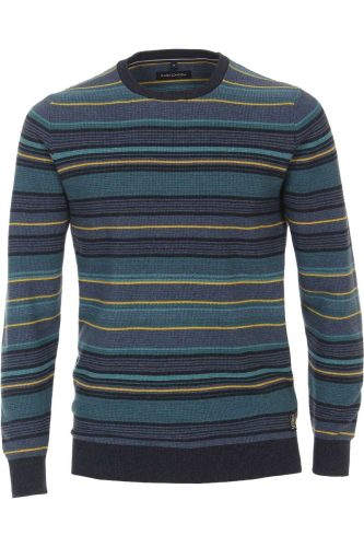 Casa Moda Casual Trui ronde hals donkerblauw, Effen