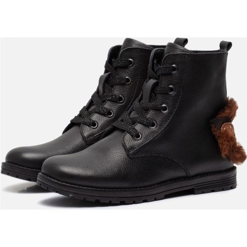 Muyters Muyters Veterboots zwart Leer