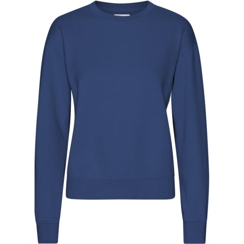 Dames sweatshirt met ronde hals Colorful Standard Classic Organic Marine Blue