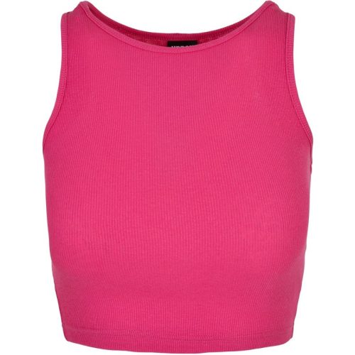 Urban Classics Dames ribbed crop top