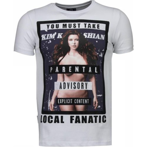 Local Fanatic Kim kardashian rhinestone t-shirt