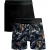 Muchachomalo Heren 2-pack boxershorts print/effen