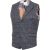 Blue Industry Gilet, grijs blauw geruit