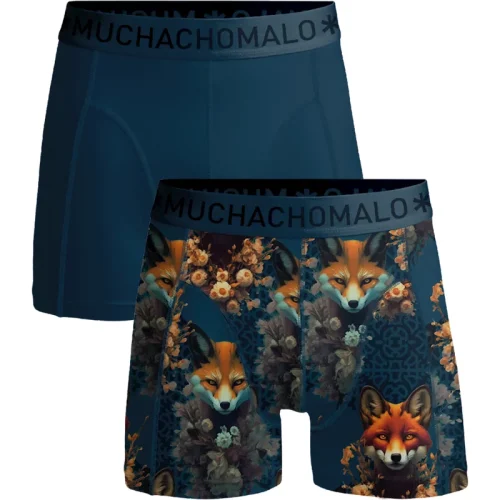 Muchachomalo Jongens 2-pack boxershorts print/effen