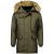 Just Key Parka jas met bontkraag