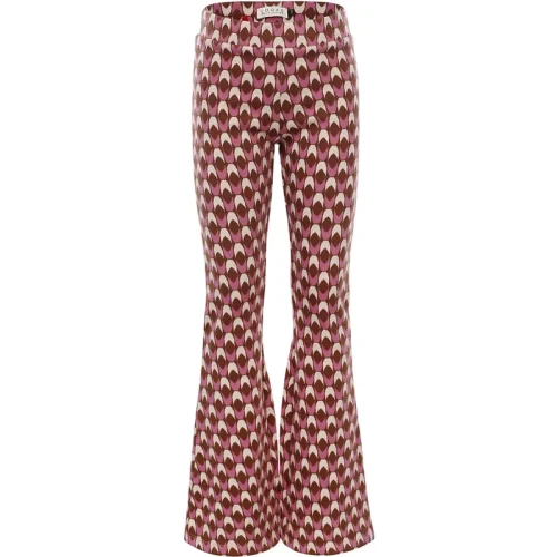 Looxs Revolution Meisjes flared pants retro jacquard