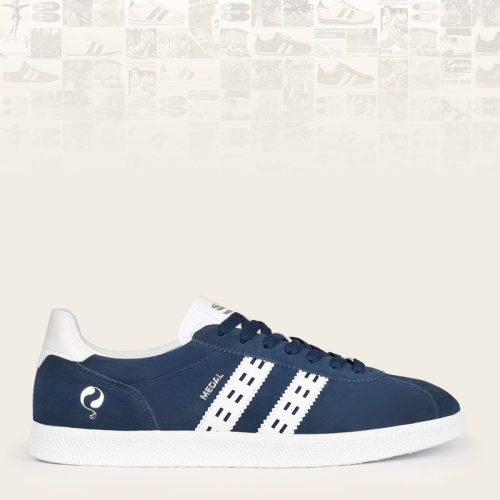 Q1905 Sneaker medal classic denimblauw/wit