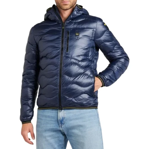 Blauer Windbreaker heren