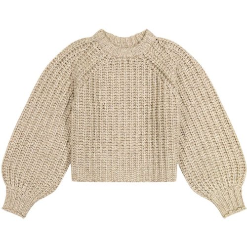 Wrangler Puff sleeve sweater oatmeal